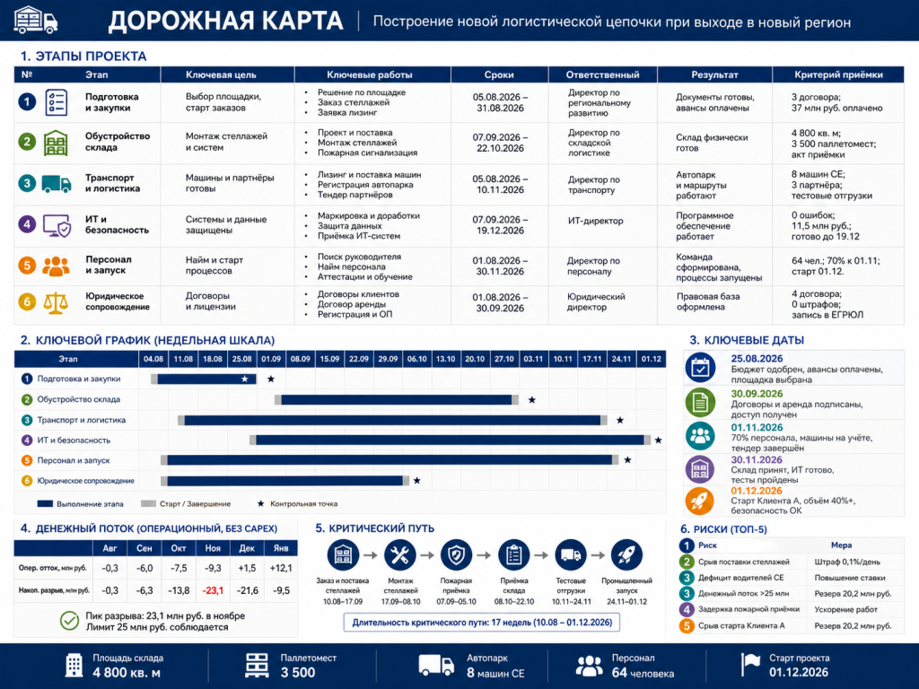 Визуализация дорожной карты проекта на базе GPT Image 2