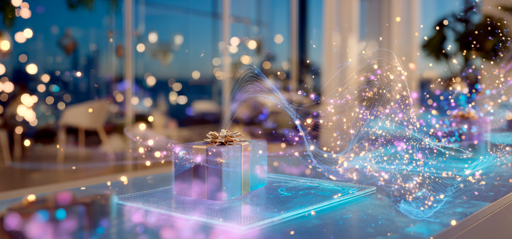 Корпоративные подарки на Новый год по версии нейросетей Корпоративные подарки на Новый год по версии нейросетей