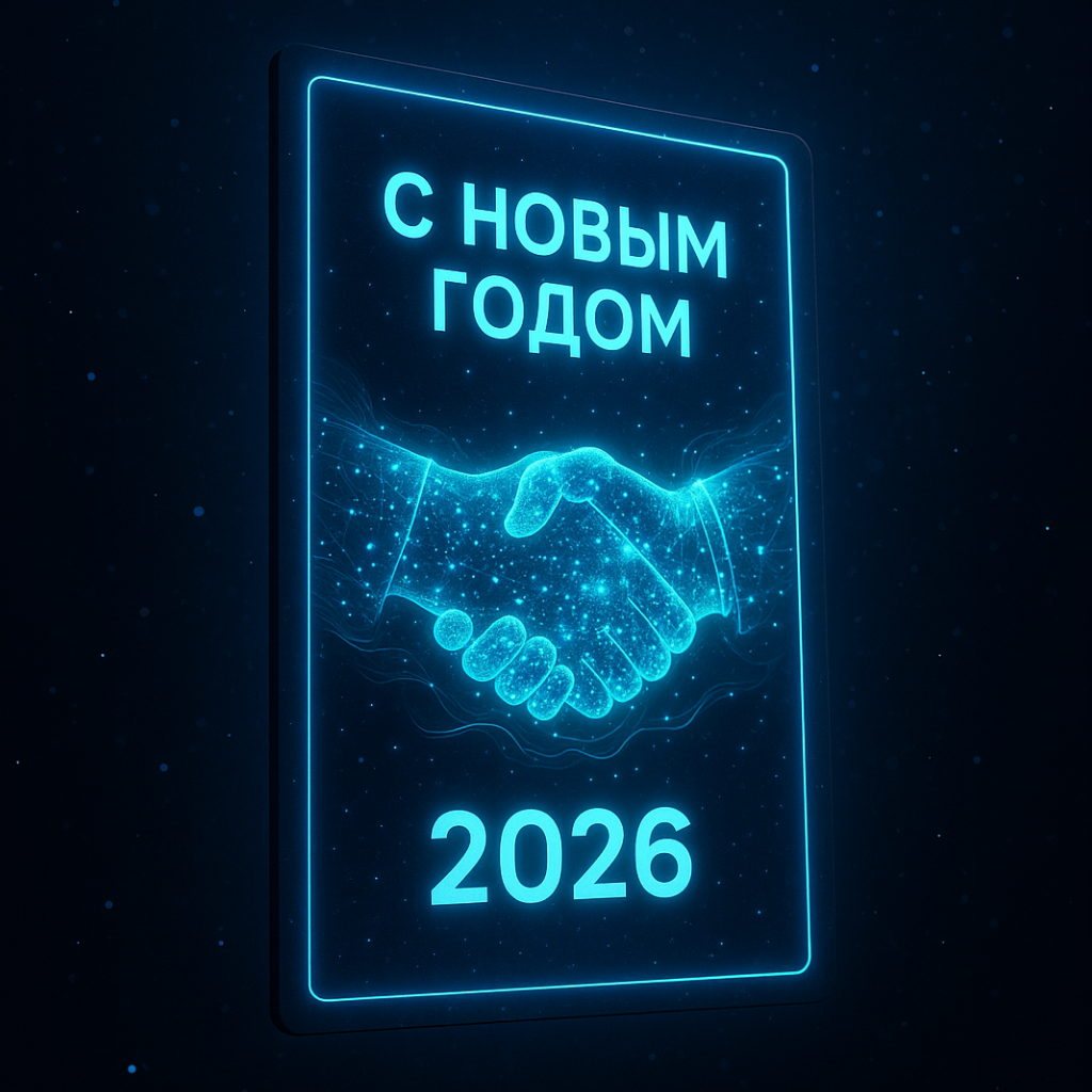 Как с помощью нейросетей создать новогодние открытки для коллег 