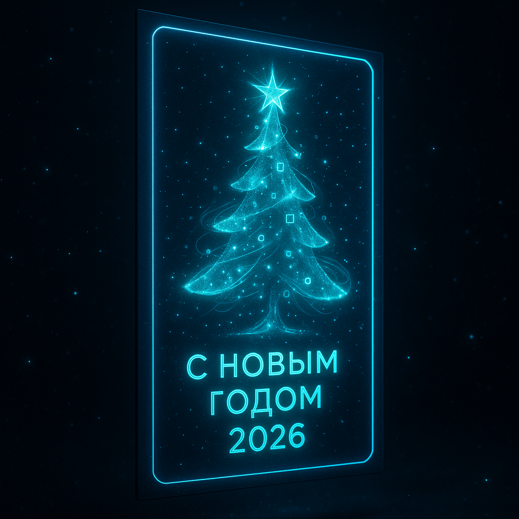 Как с помощью нейросетей создать новогодние открытки для коллег 